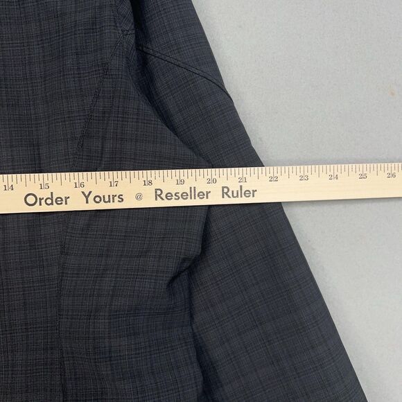 REI Jacket Womens Medium Gray Plaid Windproof Outdoor Hiking Elements Softshell - Picture 11 of 14